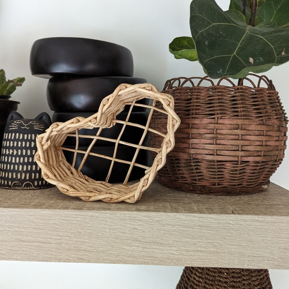 Vintage wicker heart set - Picture 6 of 6